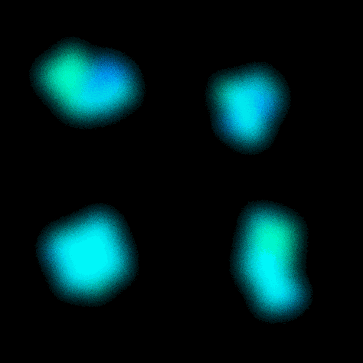 colorful atom collection