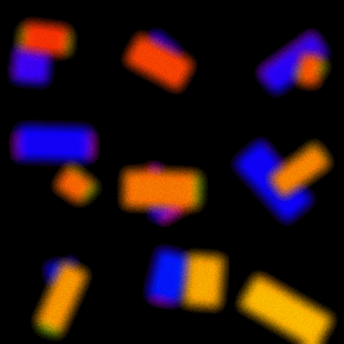 colorful atom collection